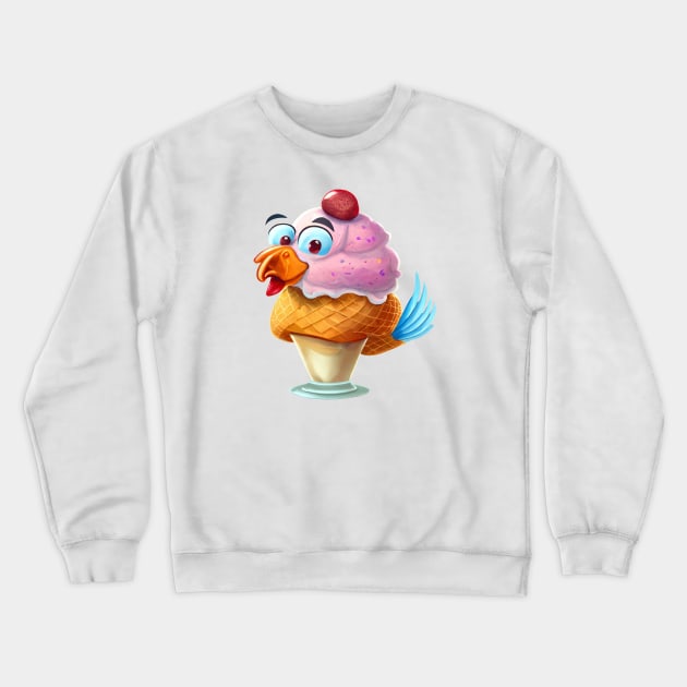 turkey -thanksgiving- ice cream Crewneck Sweatshirt by S-Log